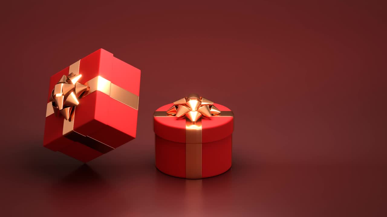 礼品盒动画视频素材