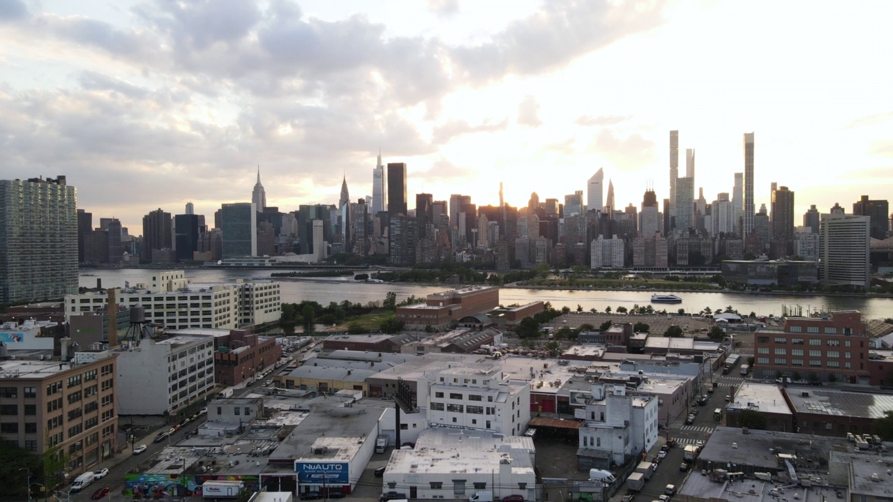 纽约日落的场景视频下载