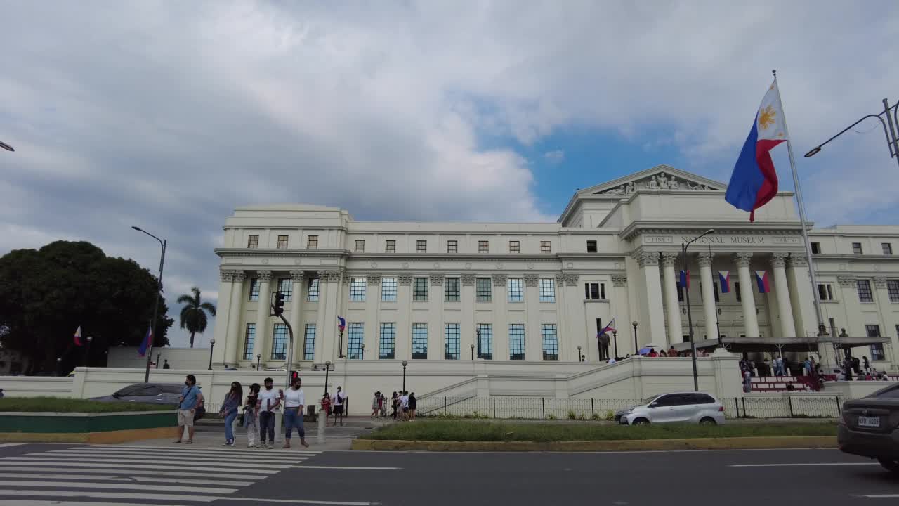 菲律宾国家博物馆外的时间流逝视频下载