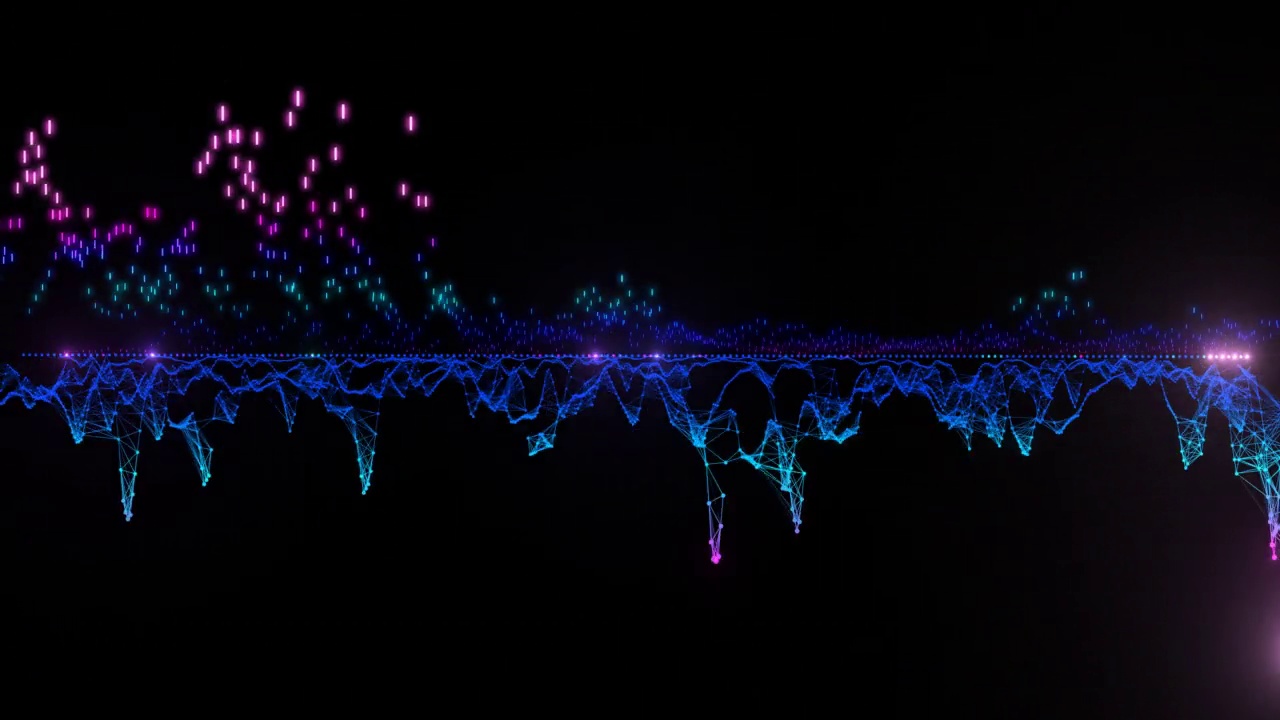 声波均衡器背景的抽象动画。视频下载