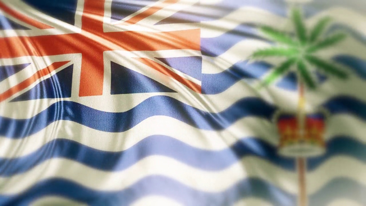 英属印度洋领土国家旗帜挥舞循环背景股票视频:英属印度洋领土旗帜股票mp4视频-英属印度洋领土旗帜挥舞水平股票视频视频下载