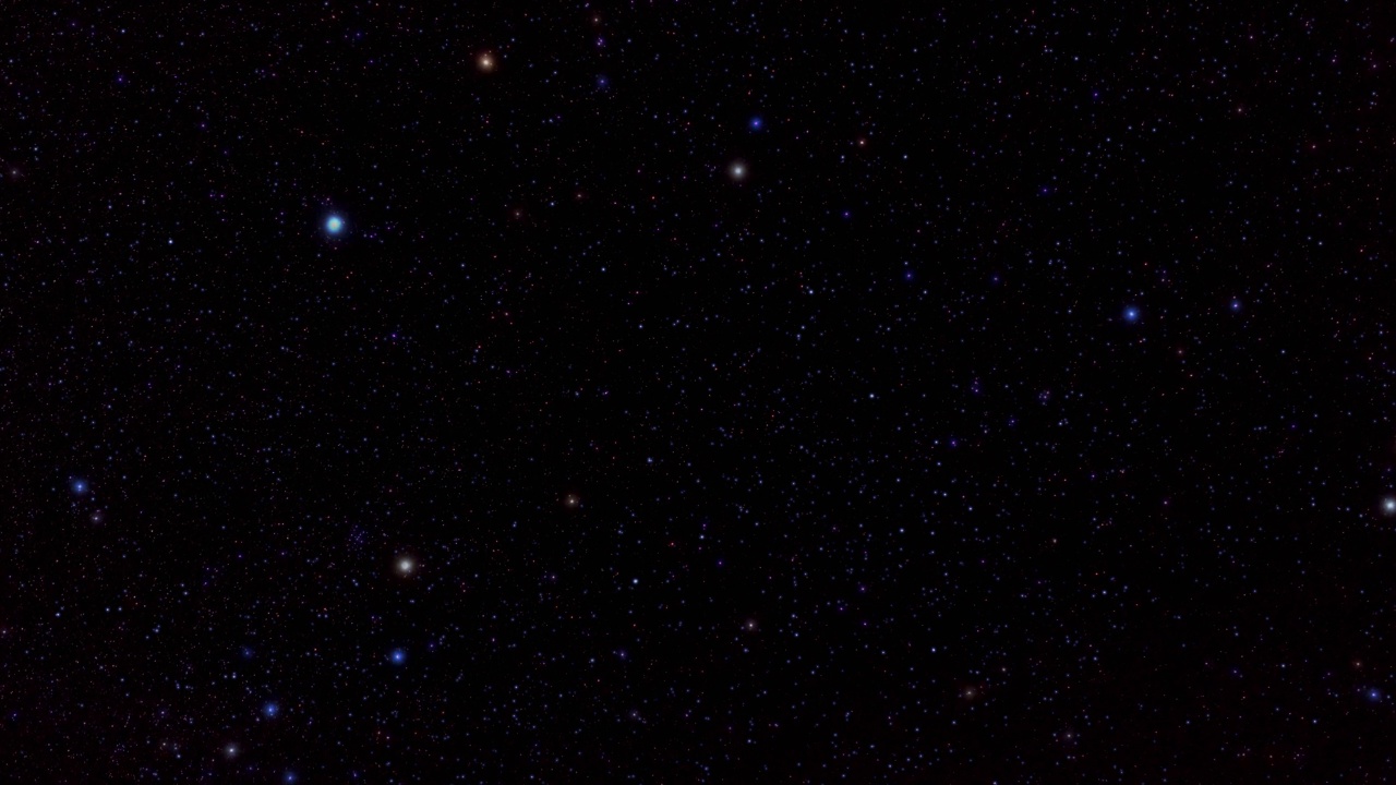 星团，闪烁的银河系恒星。视频下载