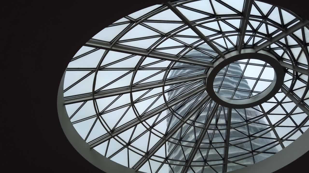 建筑圆顶天花板-屋顶视频素材
