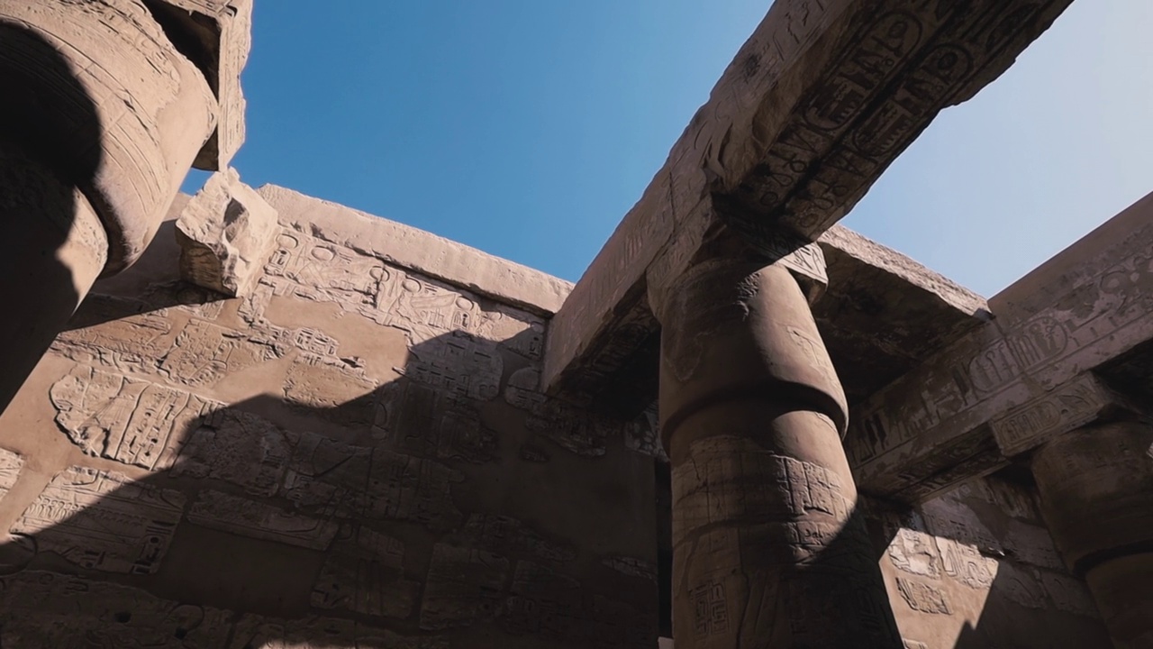 古埃及庙宇建筑视频素材