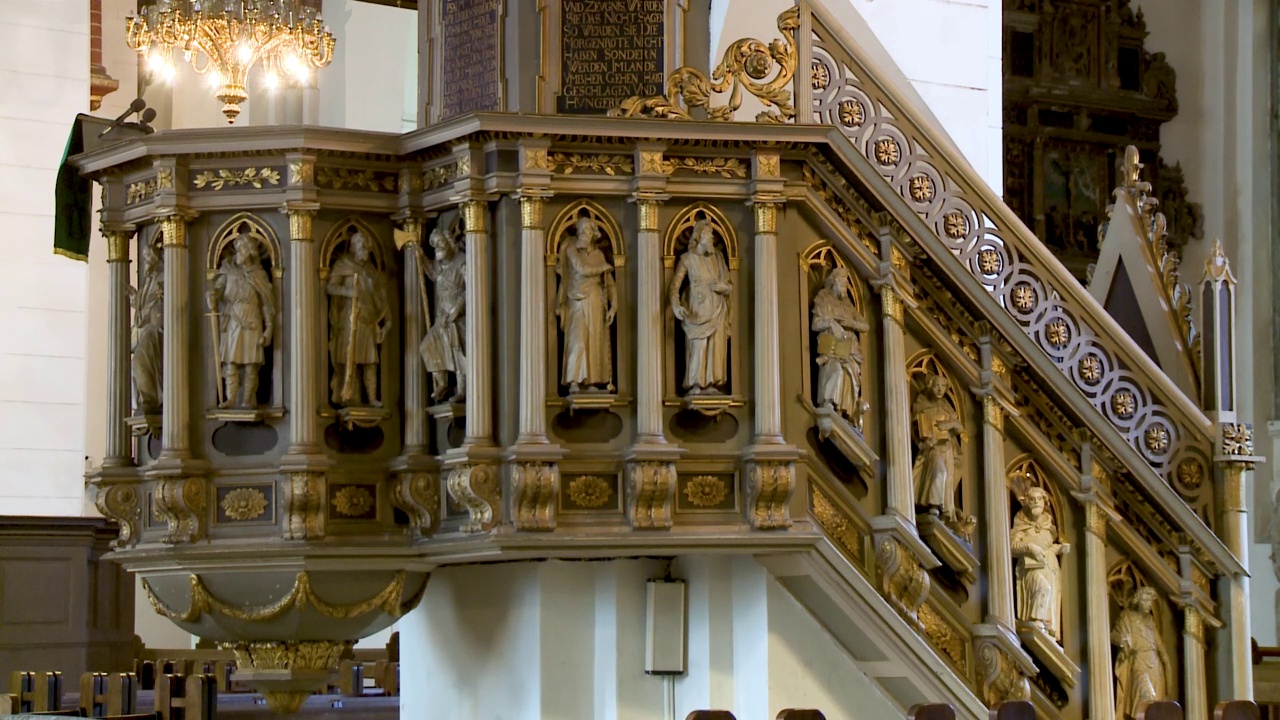 里加大教堂楼梯视频素材