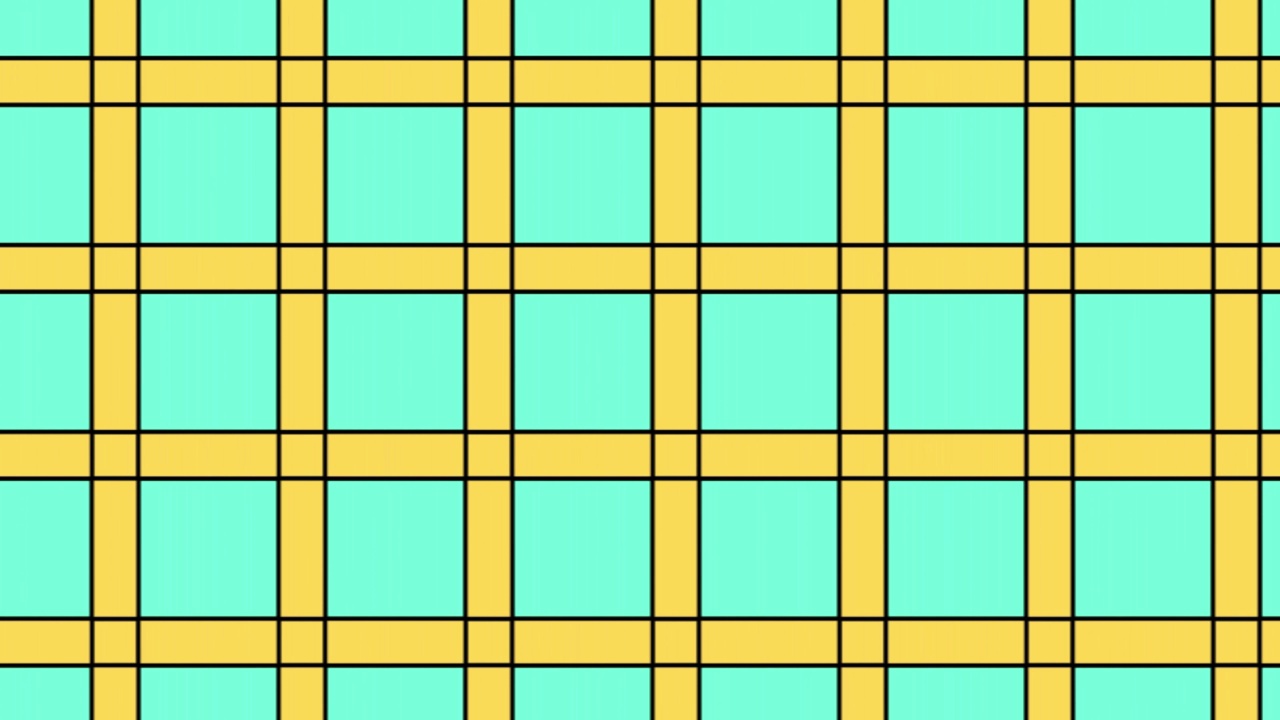 大量的黄色和绿色的方块。以像素为单位的图像细节。视频下载