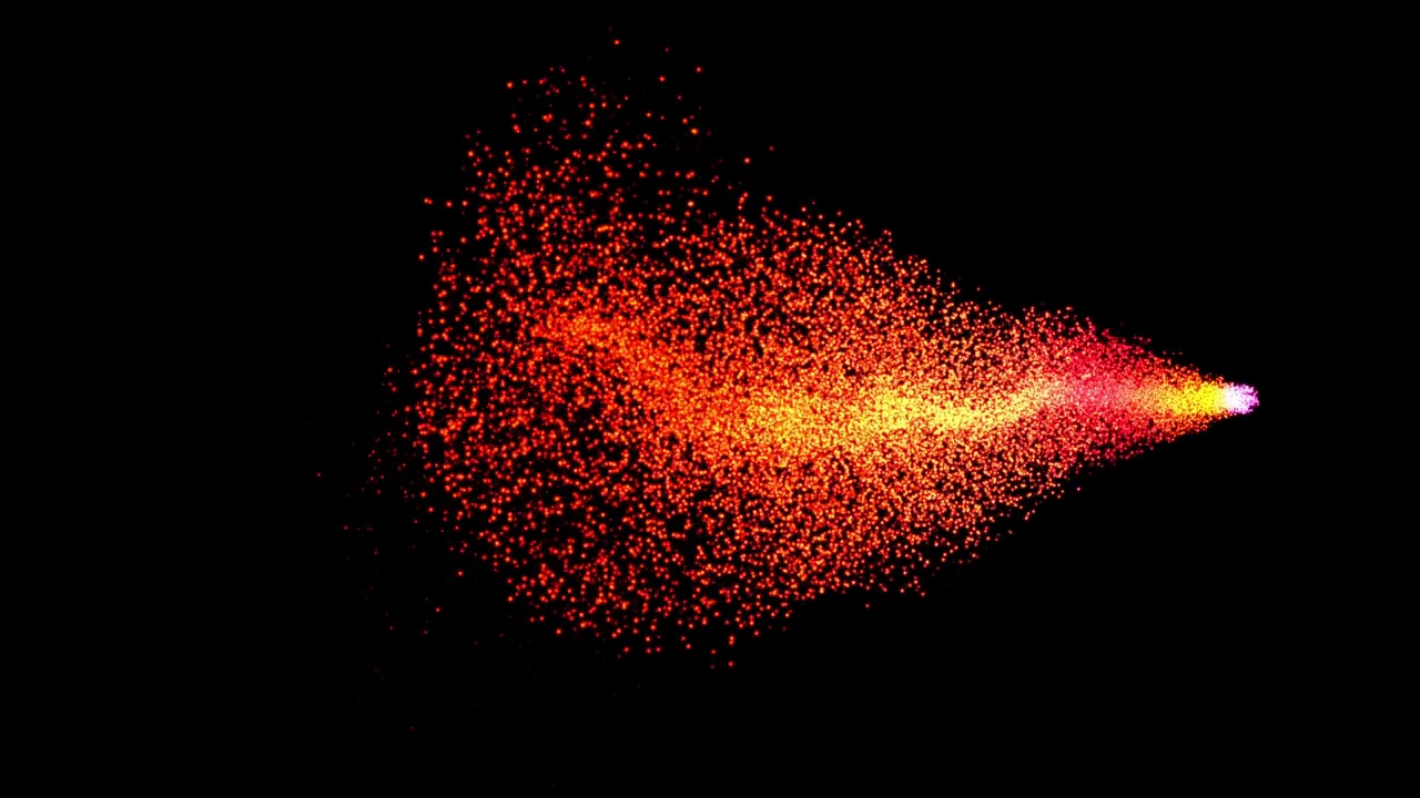 彗星燃烧，黑色背景视频素材