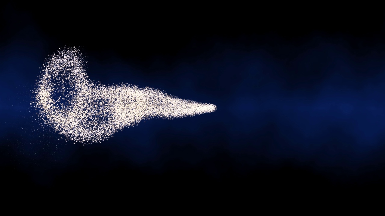 彗星白色火焰尾视频素材