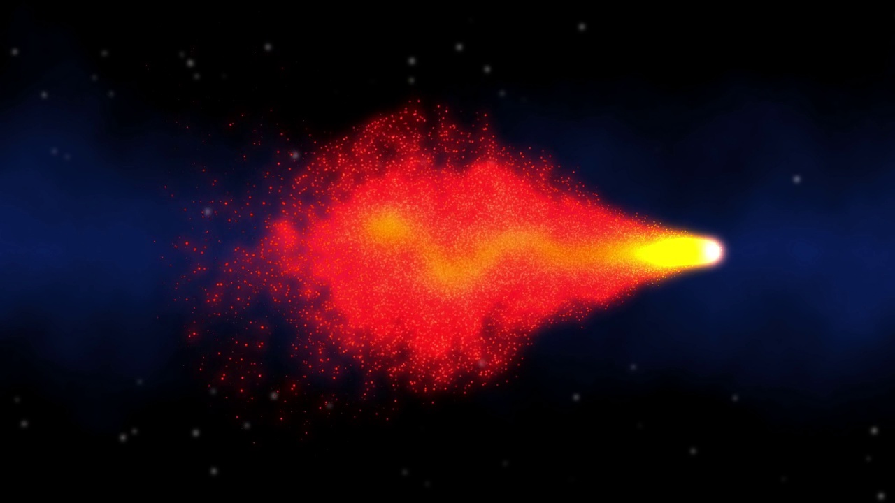火尾彗星视频素材