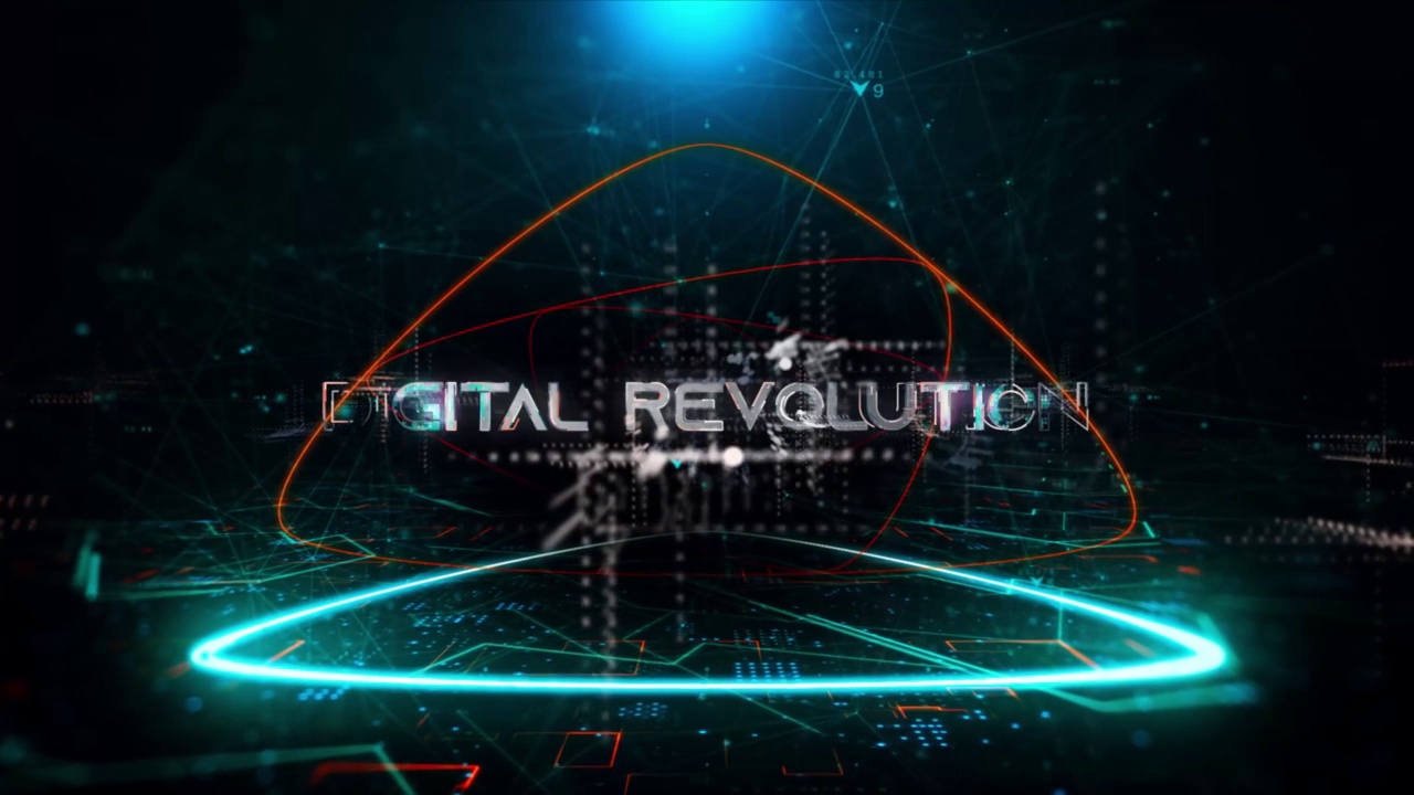 书写数字媒体的数字革命:数字革命股票mp4视频背景数字革命视频下载