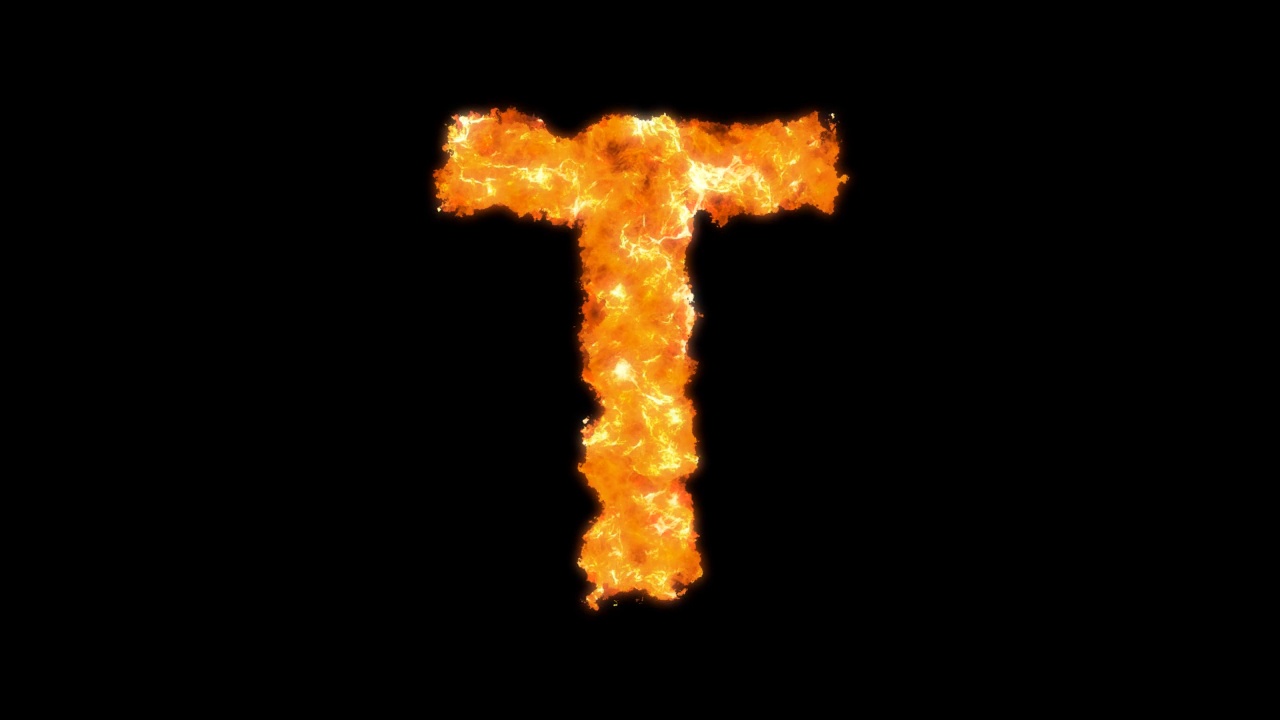 燃烧的字母T视频下载