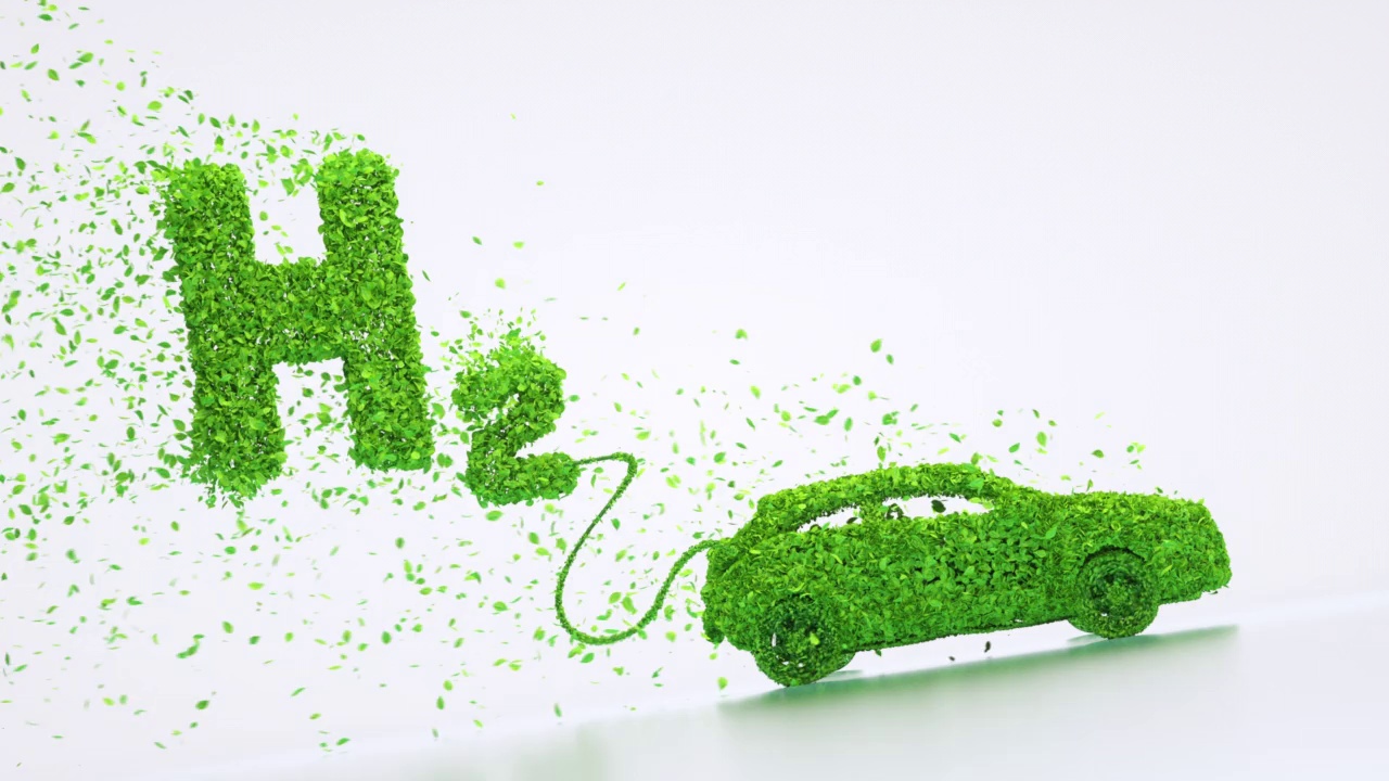 氢绿色汽车视频素材