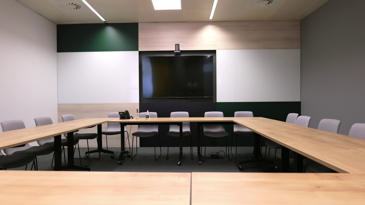 现代化的办公室，私人会议的房间视频下载