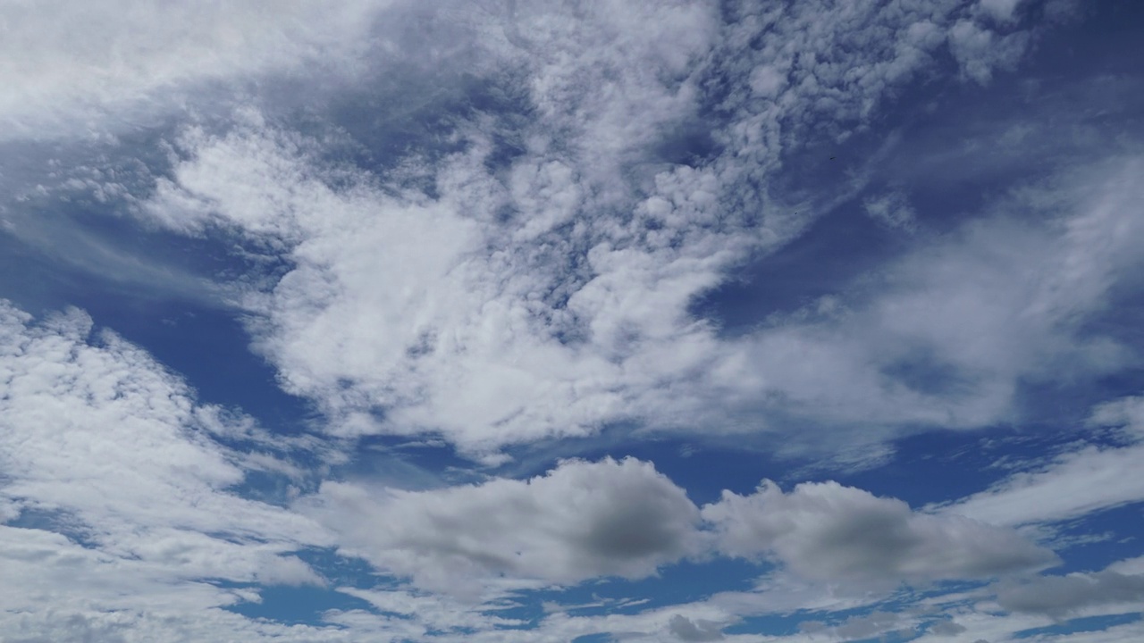 云天时光流逝在美丽的日子里。视频下载