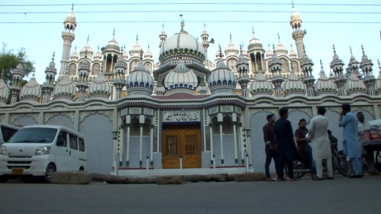建造精美的清真寺建筑结构视频下载