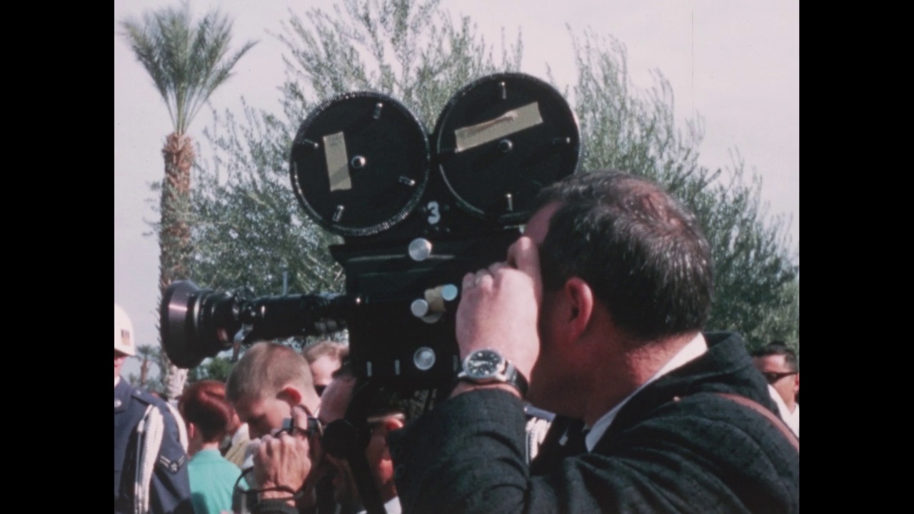 1964年，美国总统艾森豪威尔访问加州棕榈泉视频下载