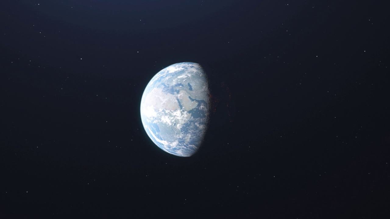 地球的无缝循环镜头。视频下载