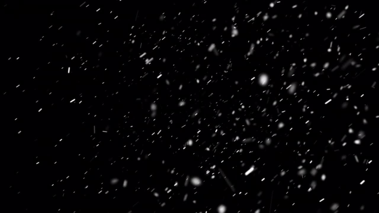 Alpha频道降雪-可循环视频素材