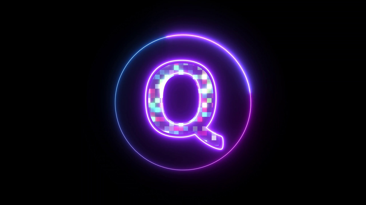 字母Q标志视频素材