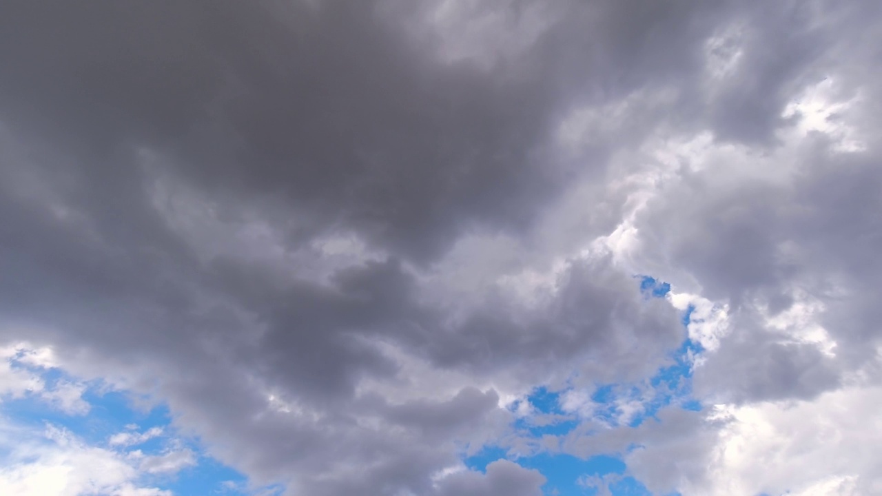 灰色的云，天空，时间流逝视频下载