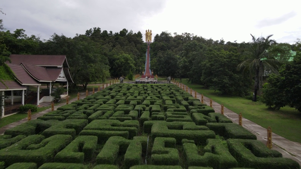 泰国清迈佛寺雕像视频素材