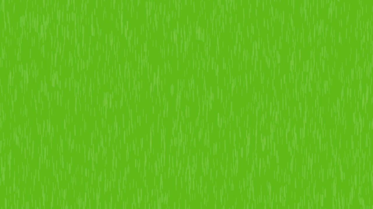 雨落在绿色的屏幕上视频素材