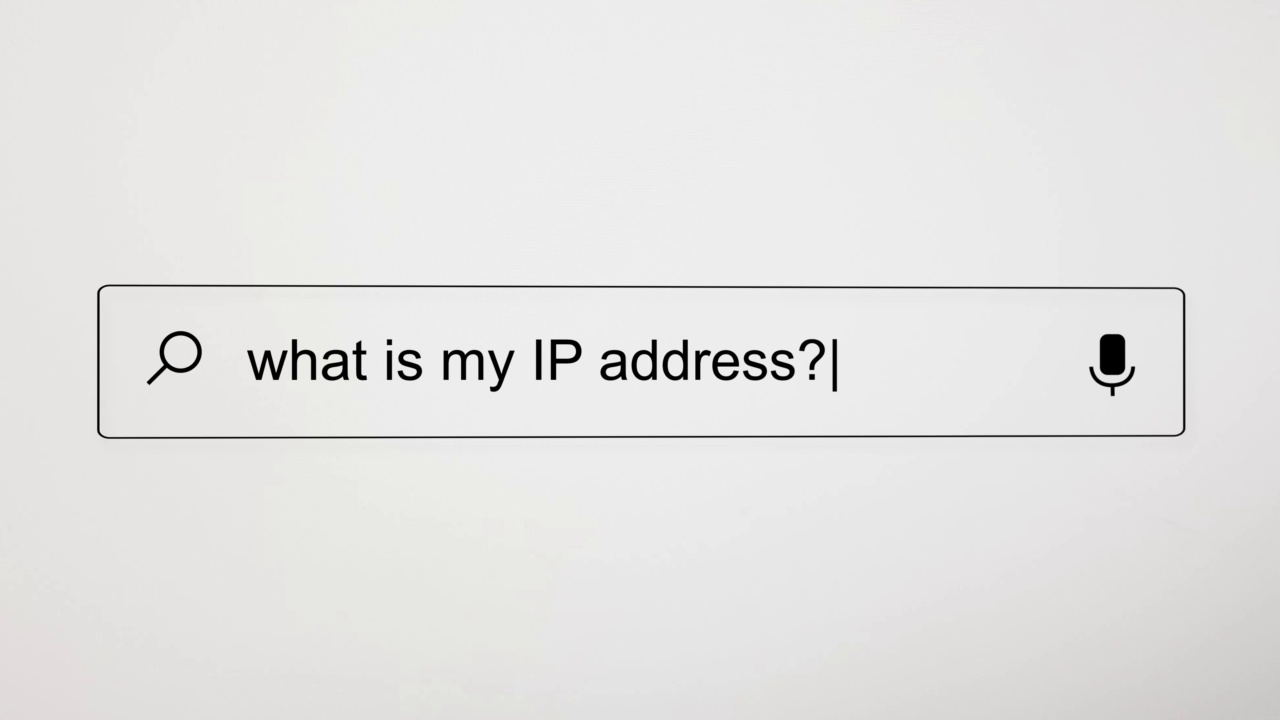 在电脑屏幕上的互联网搜索引擎浏览器中搜索“我的IP地址是什么?”视频下载