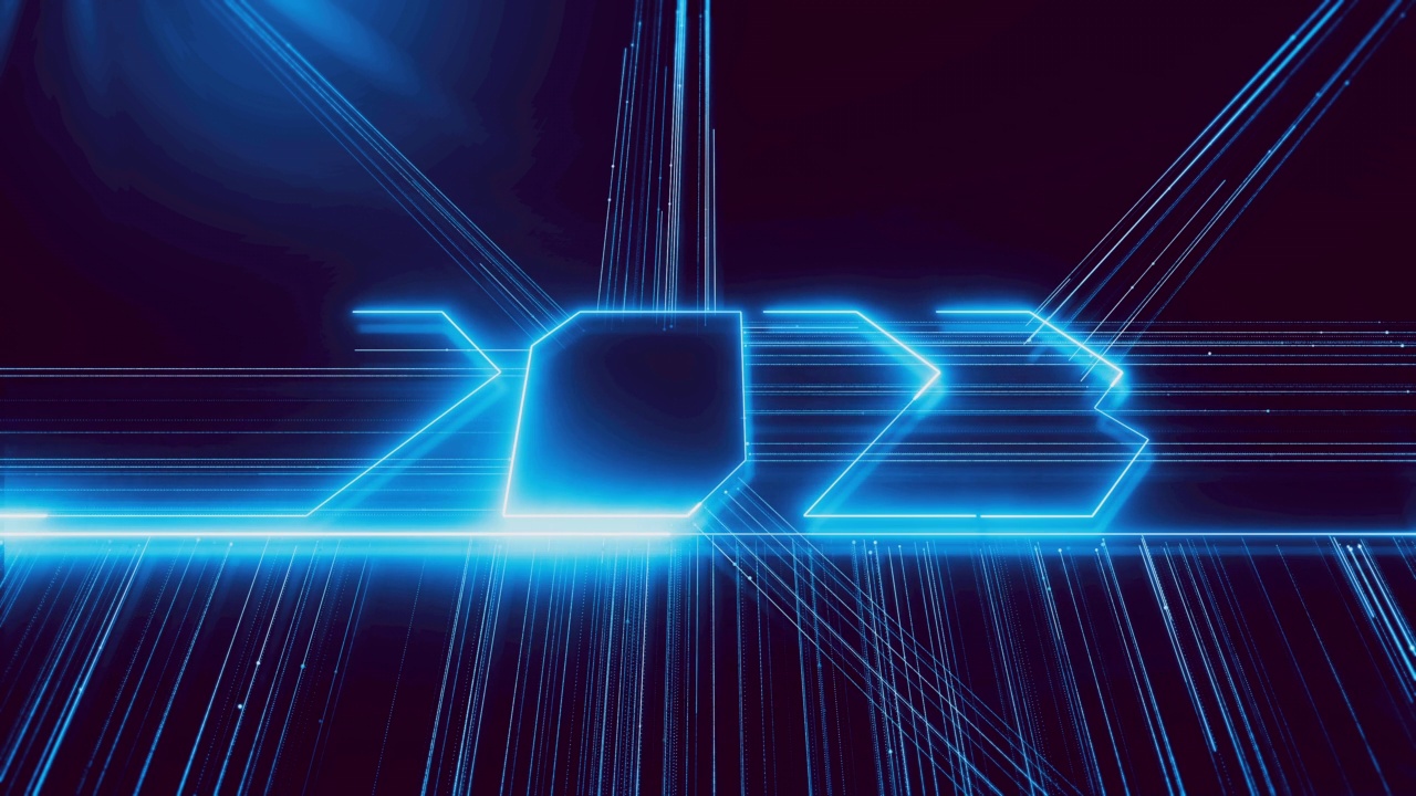 2023年新年，未来的数字新年视频素材