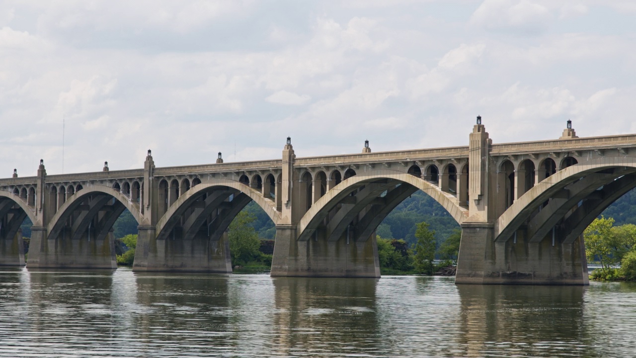 宾夕法尼亚州的哥伦比亚-赖特斯维尔大桥视频下载