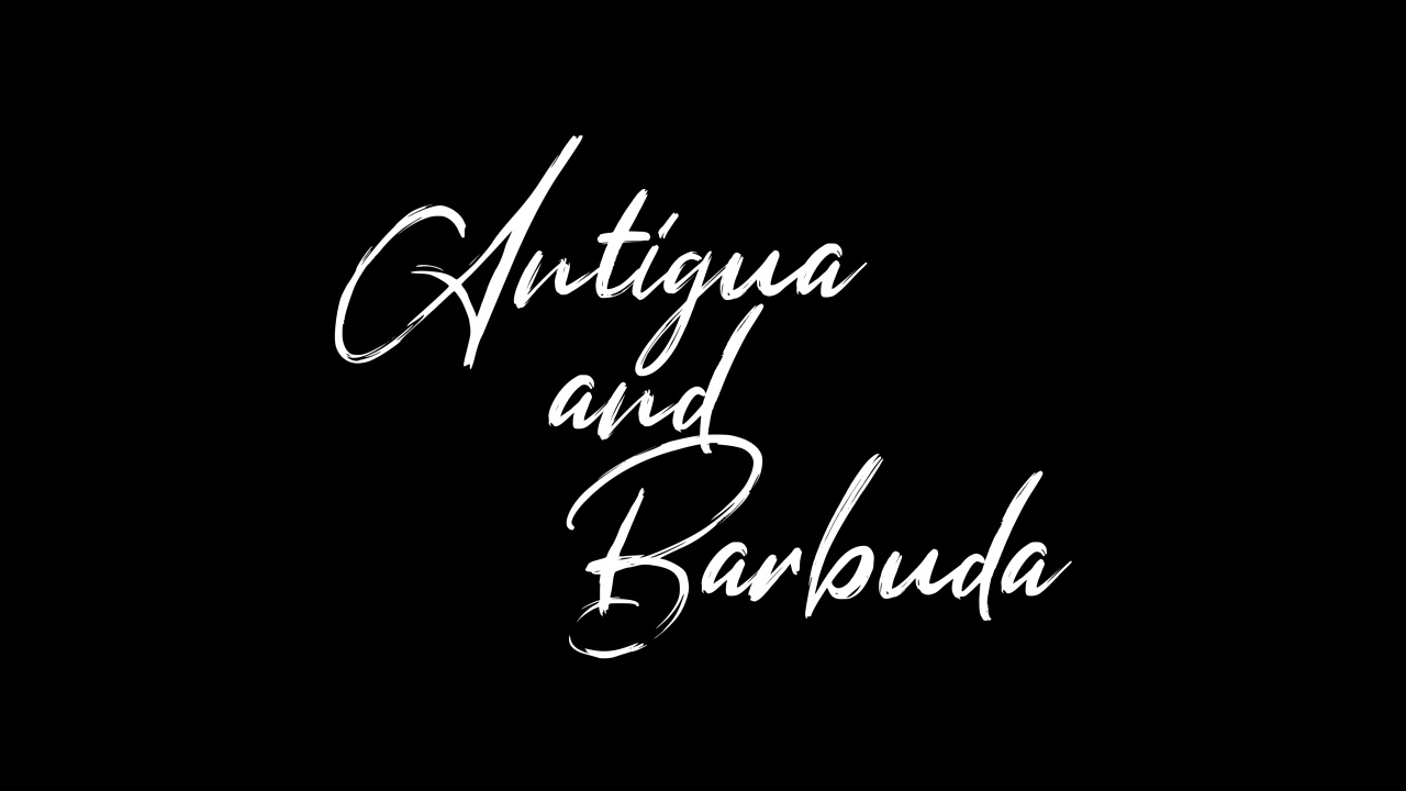 安提瓜和巴布达文字速写视频动画4K视频下载