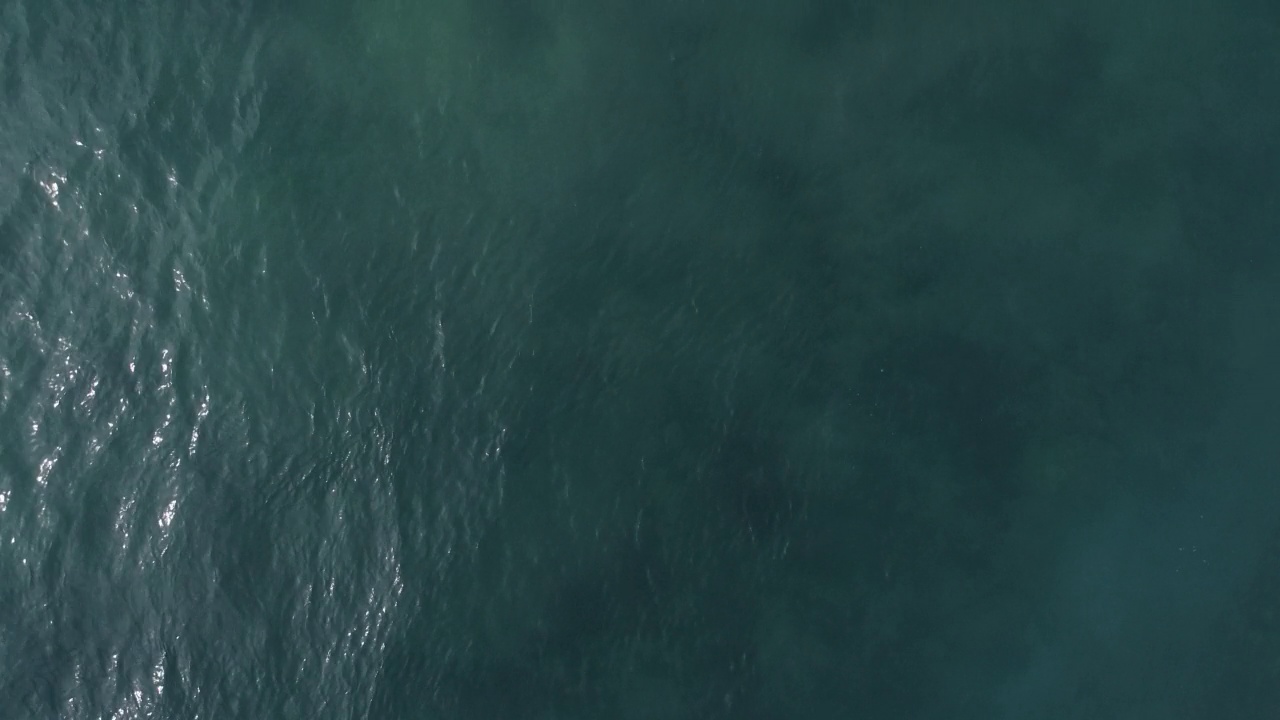 航拍翠绿的大海和大泡沫的海浪。印度洋。斯里兰卡视频素材