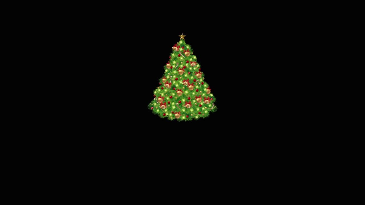 有圣诞树，圣诞快乐视频素材