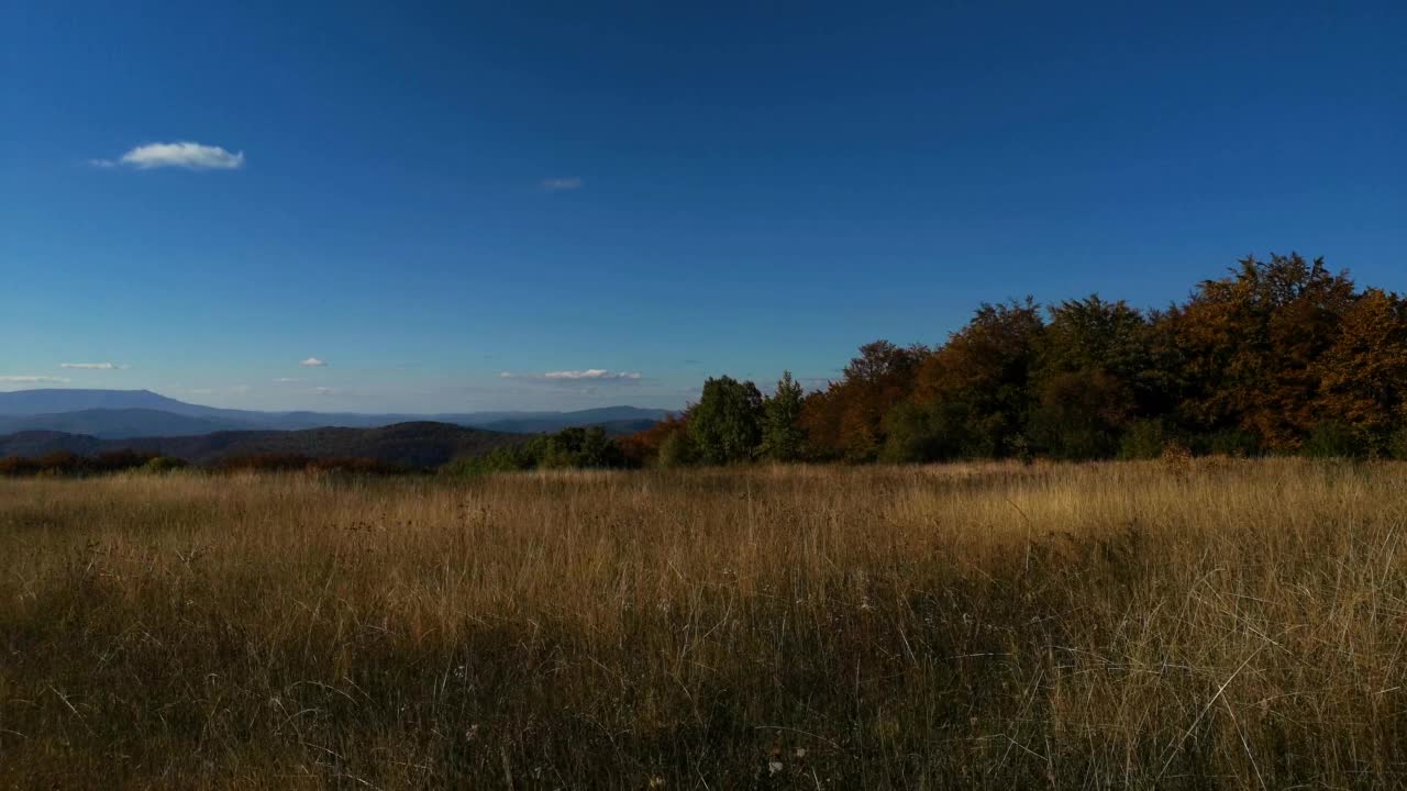 秋天喀尔巴阡山脉的风景视频下载