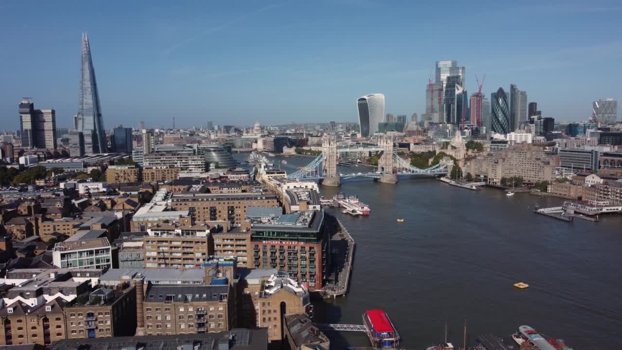 塔桥/伦敦城视频素材