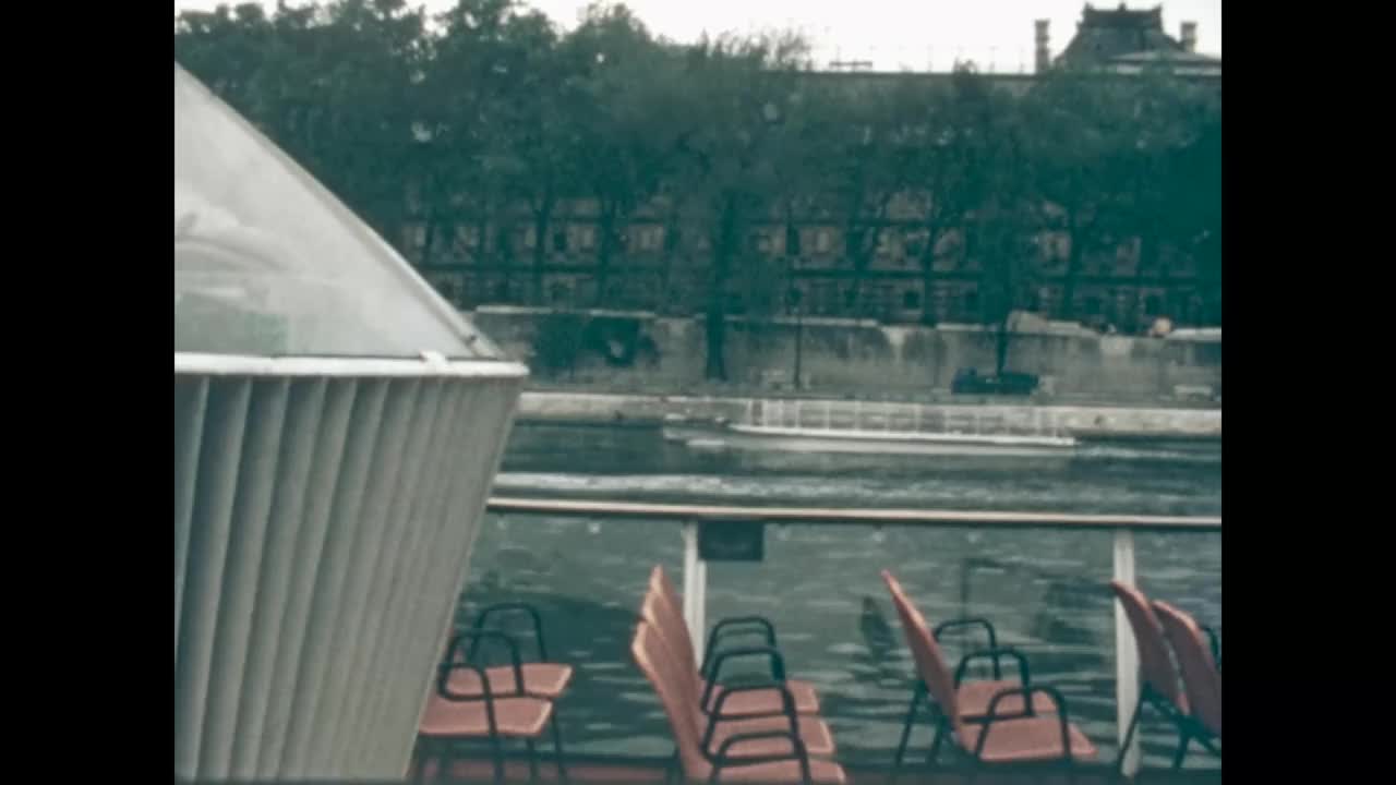 1966年的法国，60年代的巴黎风光视频下载