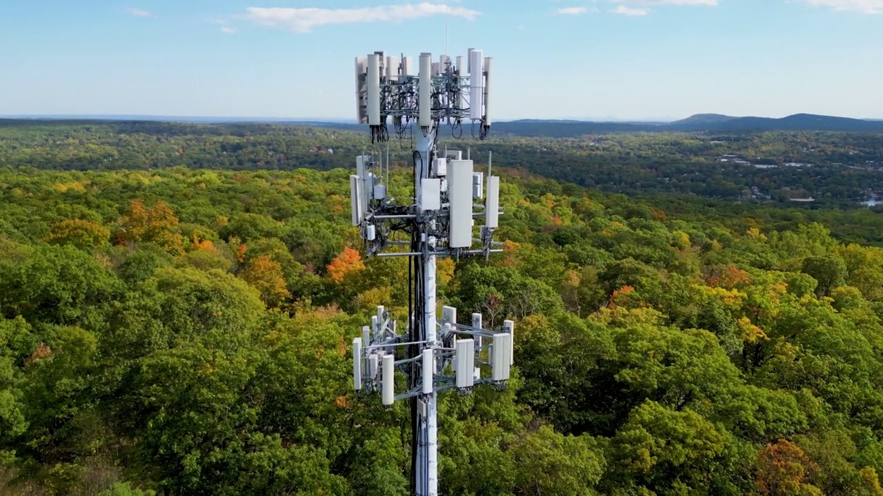 森林中的手机塔系列4K视频下载