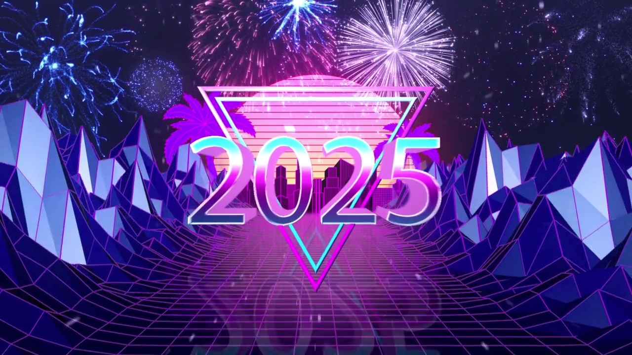 恭贺2025年，复古，新年，2025年视频下载