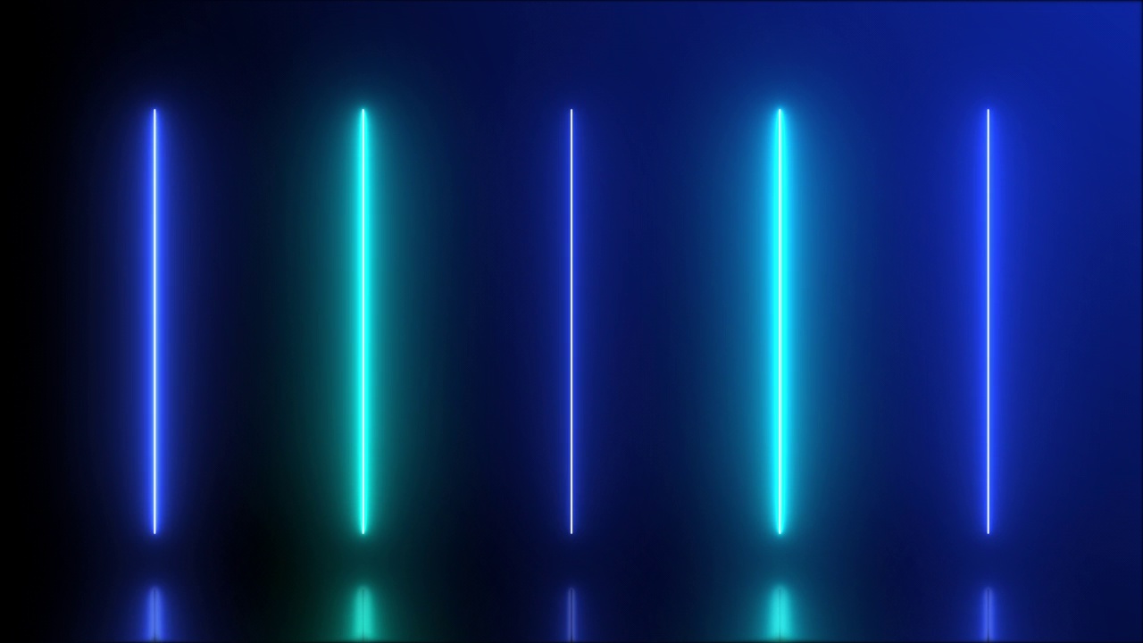 4k抽象未来蓝青色霓虹激光线背景视频下载