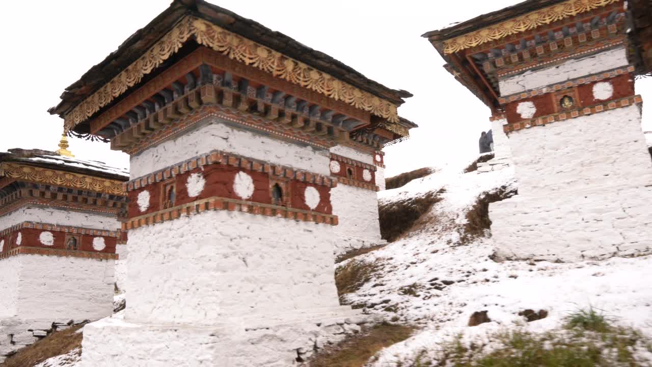 多丘拉山口，不丹的德鲁克旺亚尔乔尔滕斯视频素材
