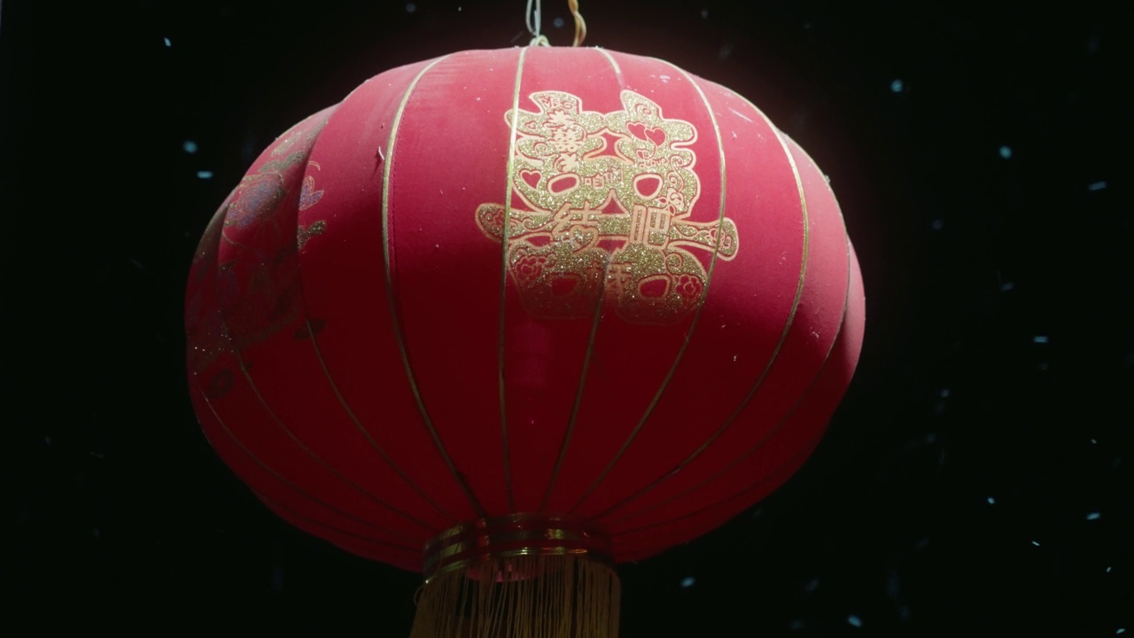 中国传统的喜庆灯笼视频素材
