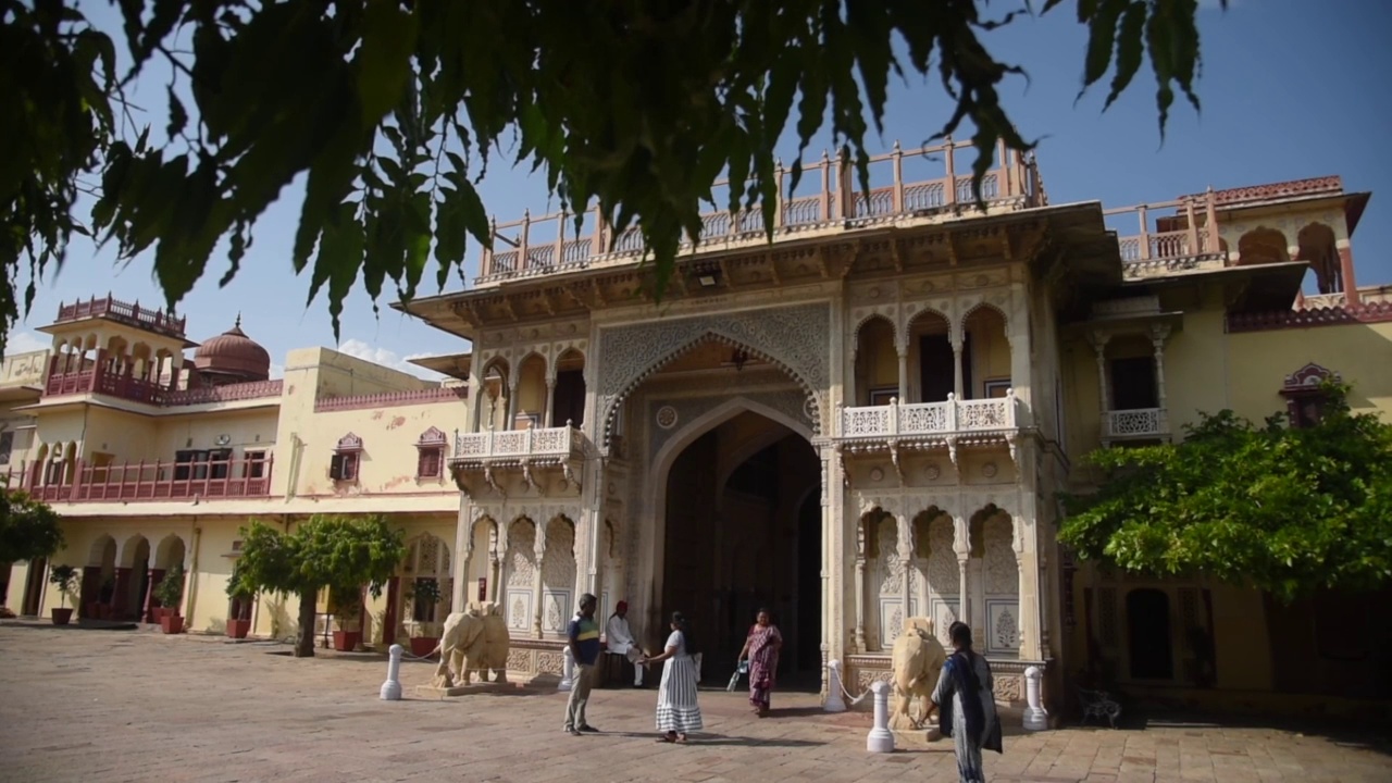 印度斋浦尔的城市宫殿视频下载