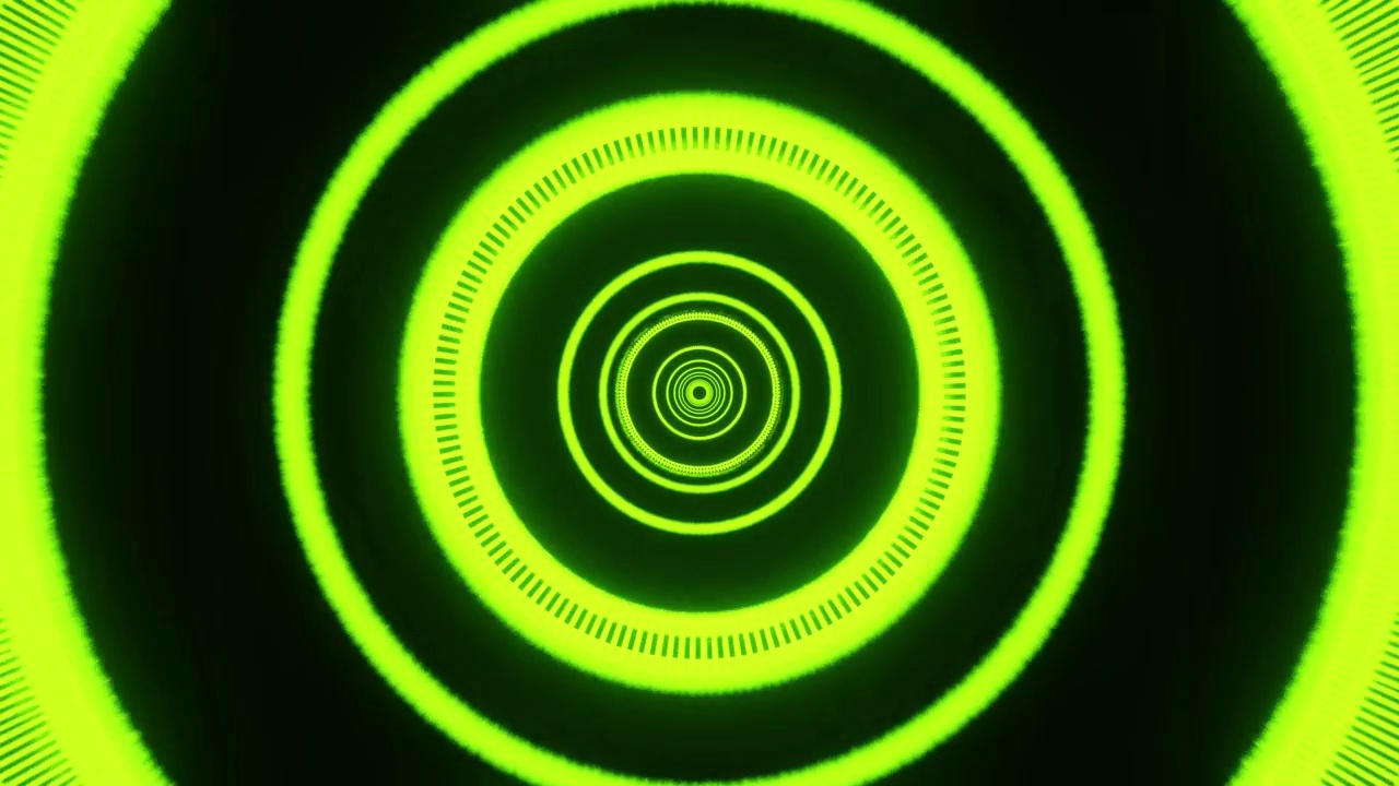 有毒的绿色环VJ环背景视频素材