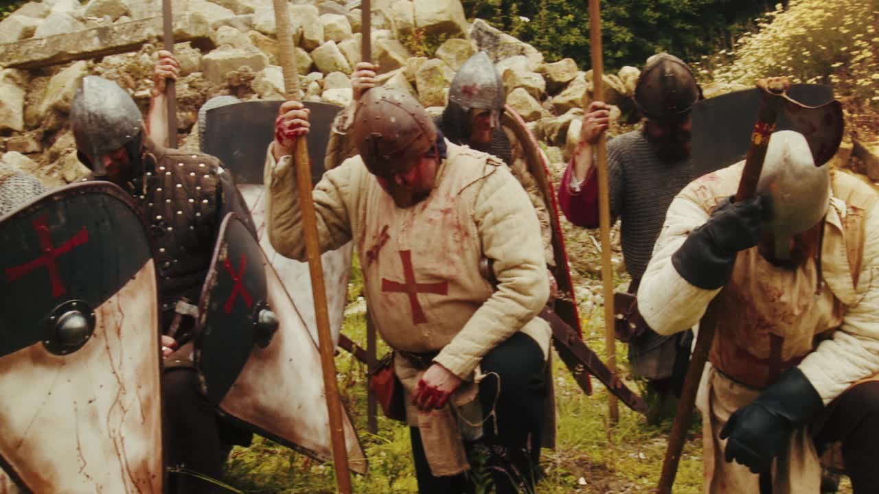 骑士跪地-十字军时代重演视频下载