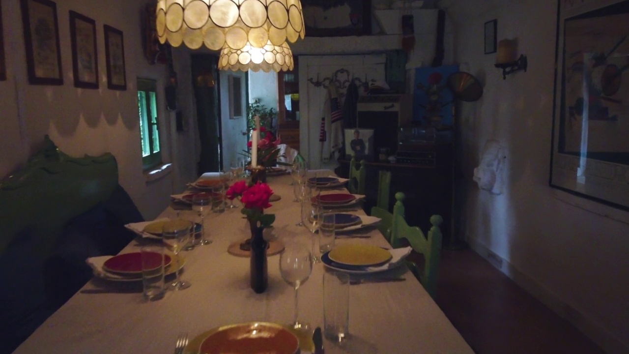 在Roncade的一家家庭餐厅的餐厅的美丽景色视频下载