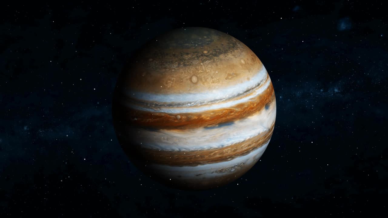 在太空中观看3d木星视频下载