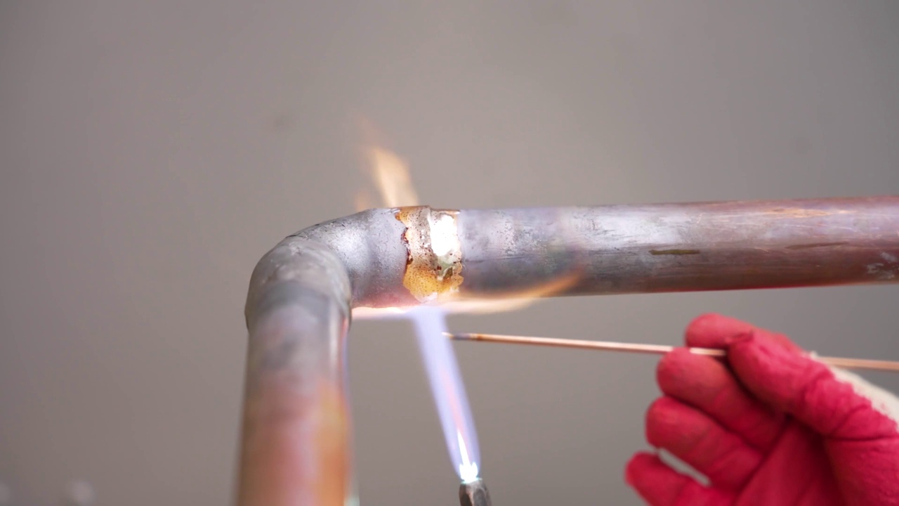 气焊焊管，空调铜管焊接视频下载