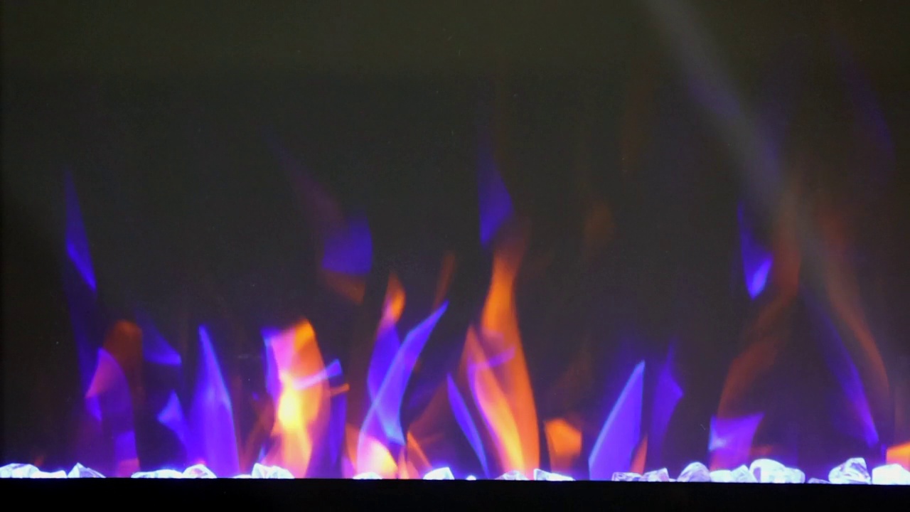 蓝色火焰效果火视频素材