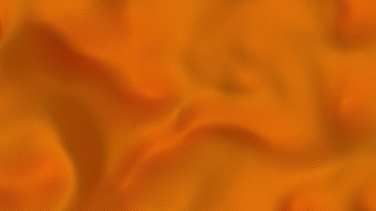 波浪织物可循环抽象橙色背景视频素材