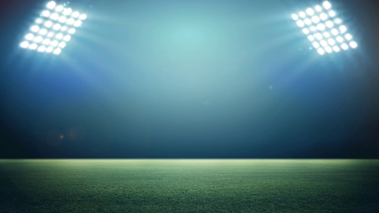 球场灯光动画-足球足球视频素材