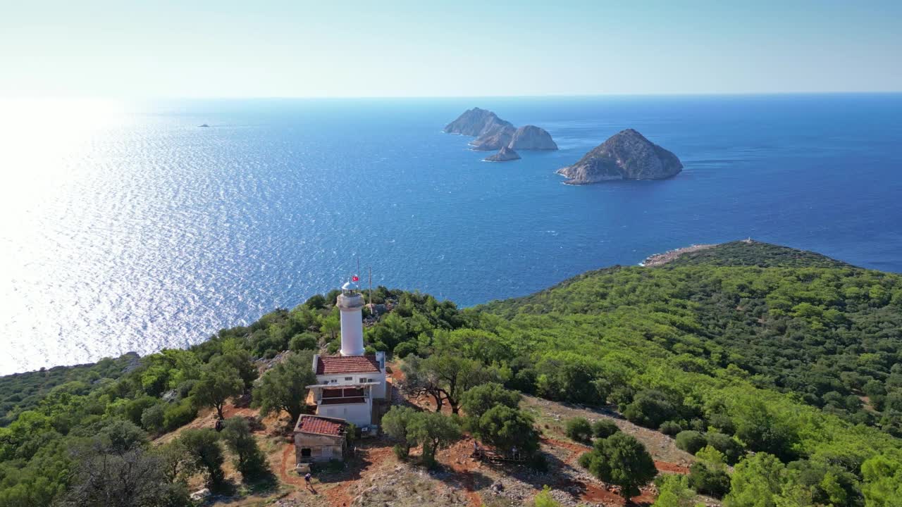 Gelidonya Lighthouse, Kumluca, Antalya, Türkiye视频下载